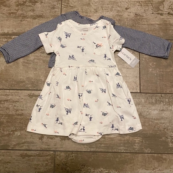 NWT carters 2-piece sweater/dress set - Picture 1 of 13